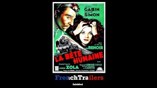 La bte humaine 1938  Trailer with French subtitles