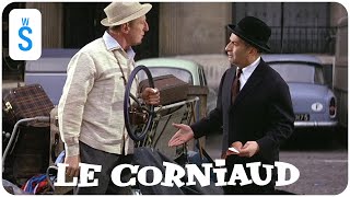 Le Corniaud  The Sucker 1965  Scene Antoine Marchal leaves Paris for his summer vacation