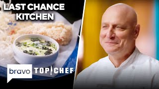 Can These Chefs Turn Caviar Into Comfort Food  Last Chance Kitchen S21 E2  Top Chef  Bravo