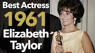 Best Actress 1961 Elizabeth Taylor wins for Butterfield 8