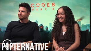 Code 8 Part II Interview Robbie Amell and Sirena Gulamgaus Netflix
