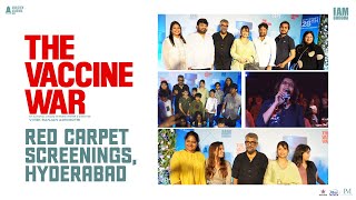 The Vaccine War Red Carpet Screenings Hyderabad  Vivek Agnihotri  Pallavi Joshi  Abhishek Agarwal
