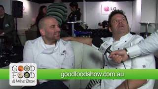 Good Food  Wine Show MasterChefs Gary Mehigan and George Calombaris