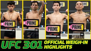 UFC 301 Pantoja vs Erceg Official WeighIn Highlights  MMA Fighting