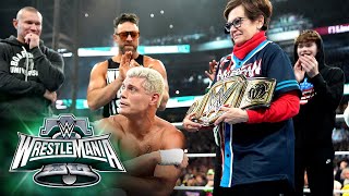 Roman Reigns vs Cody Rhodes  Bloodline Rules Match WrestleMania XL Sunday highlights