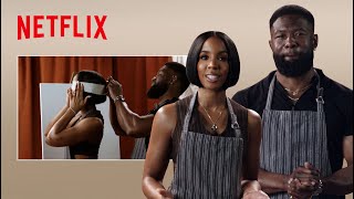 Kelly Rowland  Trevante Rhodes Paint While Blindfolded  Mea Culpa  Netflix