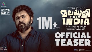 Malayalee From India Official Teaser  Dijo Jose Antony  Nivin Pauly  Listin Stephen