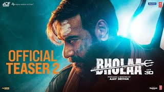 Bholaa Official Teaser 2  Bholaa In 3D  Ajay Devgn  Tabu  Bhushan Kumar  30th March 2023