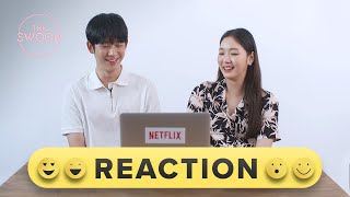 Kim Goeun and Jung Haein react to Tune in for Love highlights ENG SUB