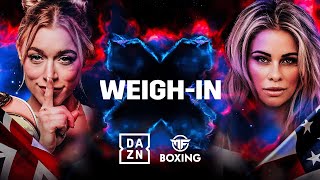 MISFITS X DAZN X SERIES 015 ELLE BROOKE VS PAIGE VANZANT WEIGH IN LIVESTREAM