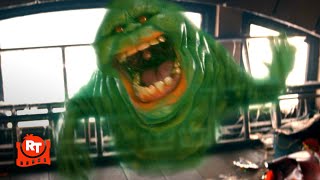 Ghostbusters Frozen Empire 2024  Slimer vs Finn Wolfhard Scene  Movieclips