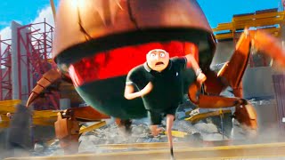 DESPICABLE ME 4 Gru Vs Giant Robot Cockroach Chase Scene Trailer NEW 2024