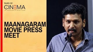 Lokesh Kanagaraj Director Speaks About Maanagaram Movie Press Meet  TOC