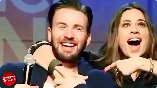 CAPTAIN AMERICA Surprised by Peggy Carter Chris Evans  Hayley Atwell Reunite shorts