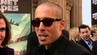 Dawn Of The Planet of the Apes Kirk Acevedo Red Carpet Movie Premiere Interview  ScreenSlam