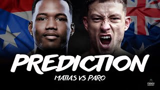 SUBRIEL MATIAS VS LIAM PARO  PUNCH PERFECT PREDICTION 