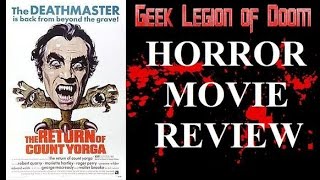 THE RETURN OF COUNT YORGA 1971 Robert Quarry  Horror Movie Review  2016 Arrow films