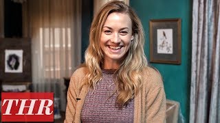 On the Set of The Handmaids Tale With Yvonne Strahovski aka Serena Joy  THR