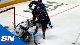 Mikko Rantanen Sets Up Colin Wilson For Goal With Ridiculous No Look Pass While Falling