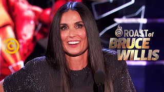 Demi Moore Spills on Life in the MooreWillis Household  Roast of Bruce Willis  Uncensored