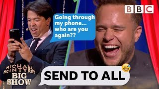 Olly Murs in stitches over Send to All  Michael McIntyres Big Show  BBC
