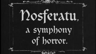 Nosferatu 1922 Silent Movie