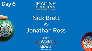 World Indoor Bowls Championship 2023  Nick Brett vs Jonathan Ross  Day 6 Match 3
