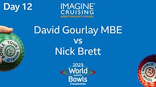 World Indoor Bowls Championship 2023   David Gourlay MBE vs Nick Brett  Day 12 Match 4