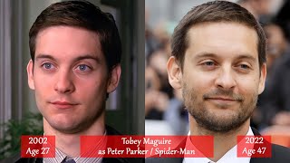 SpiderMan the Cast from 2002 to 2022 Then and now