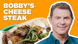 Bobby Flay Makes a Philly Cheesesteak  Throwdown With Bobby Flay  Food Network