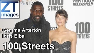 Gemma Arterton and Idris Elba at the film premiere 100 Streets in London UK