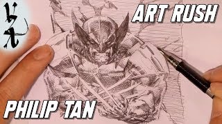 ArtRush   Philip Tan drawing Wolverine