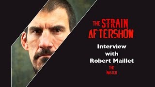 Robert Maillet The Master Interview  The Strain AfterShow  Season 1  AfterBuzz TV
