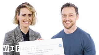 James McAvoy  Sarah Paulson Answer the Webs Most Searched Questions  WIRED