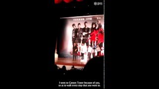 ENG SUB 151224 A Crying Fan Girl Confession to Kris Wu at Mr Six Roadshow Guangzhou