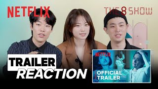 10minute reaction for a 2minute trailer  The 8 Show  Netflix ENG SUB