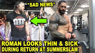 Roman Reigns Looks Thin  Sick During Return at WWE SummerSlam 2024 as Sad News Upsets Paul Heyman