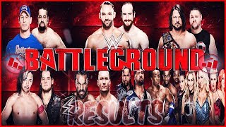 WWE BATTLEGROUND 2017 WINNERSLOSERS WWE BATTLEGROUND 2017 RESULTS WWEBATTLEGROUND