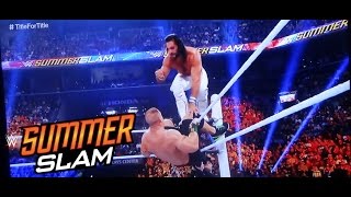 WWE SummerSlam 2015 John Cena vs Seth Rollins TitleforTitle Match Live Commentary
