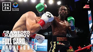 FULL CARD HIGHLIGHTS  Riyadh Season Card Terence Crawford vs Israil Madrimov