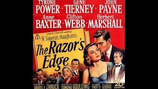 Tyrone Power Gene Tierney  Anne Baxter in W Somerset Maughams The Razors Edge 1946