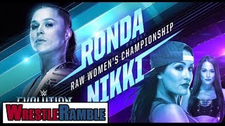 WWE Evolution 2018 Predictions Ronda Rousey vs Nikki Bella
