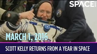 OTD in Space  March 1 Scott Kelly Returns from a Year in Space