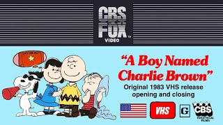 Opening and Closing to A Boy Named Charlie Brown 1983 VHS True HQ 4K 60fps