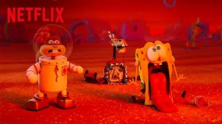 Bikini Bottom Gets Scooped Up  Saving Bikini Bottom The Sandy Cheeks Movie  Netflix