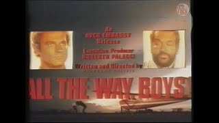 All The Way Boys 1972  VHS Trailer Embassy Entertainment