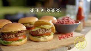 Deliciously easy beef burgers  Classic Mary Berry  BBC One