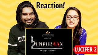 L2  EMPURAAN  Title Video  Mohanlal  Prithviraj Sukumaran  SWAB REACTIONS with Stalin  Afreen