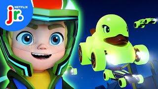 Can the Glow Racers Light Up Hot Wheels City  Hot Wheels Lets Race  Netflix Jr