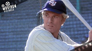 Hobbs Proves His Worth At Batting Practice  The Natural Wilford Brimley Robert Redford